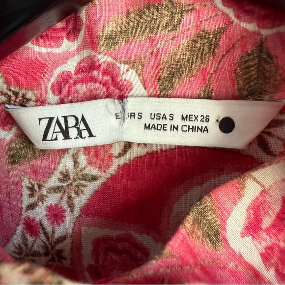 Zara Pink and White Ruffled Tiered Sundress - Picture 5 of 16